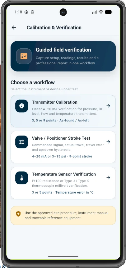 Calibration workflow in AccessRA Field Handbook