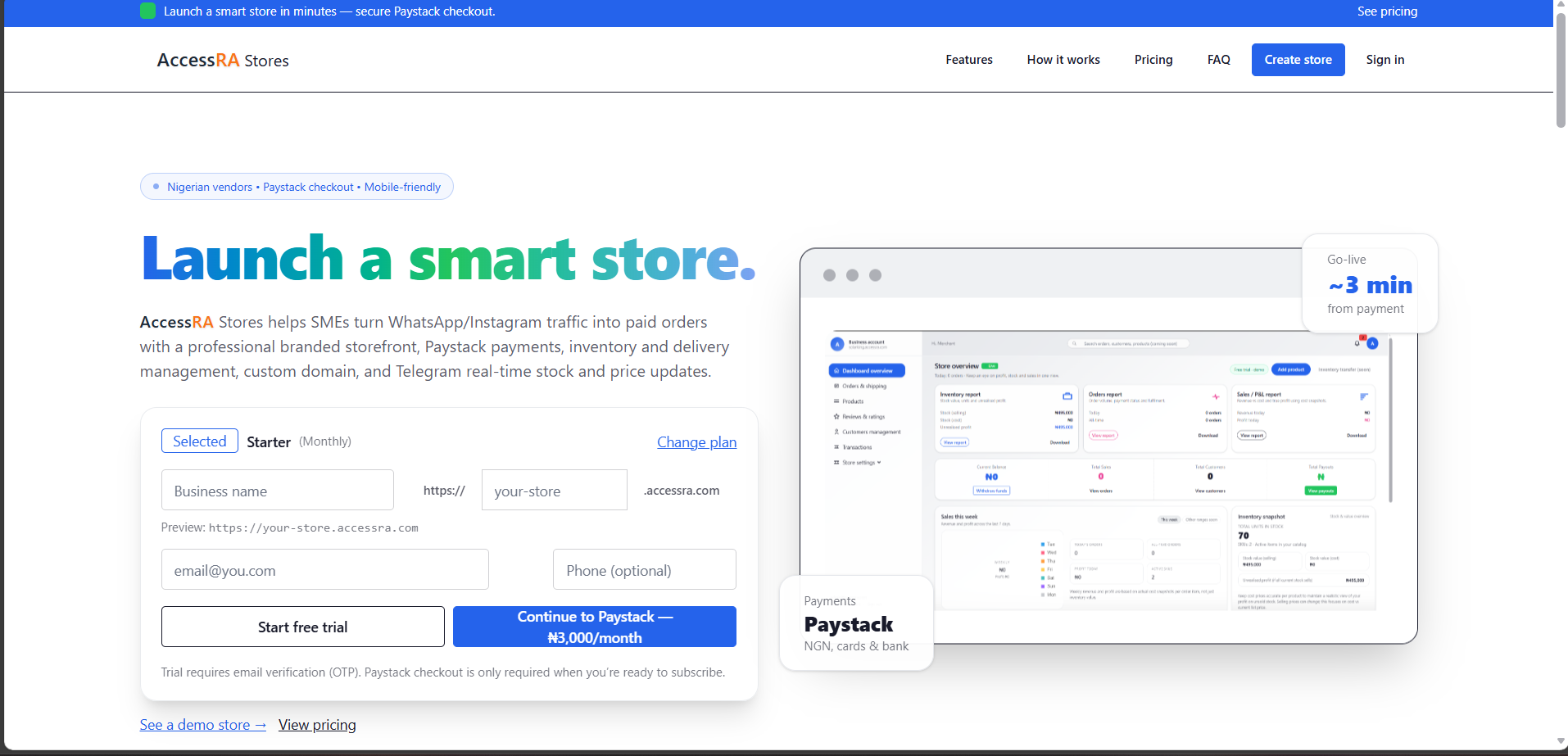 AccessRA Stores